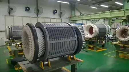 Manufacturing Workshop for High Voltage Motors